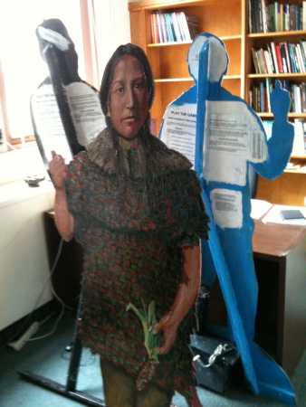 Lenni in a Columbia U. office.